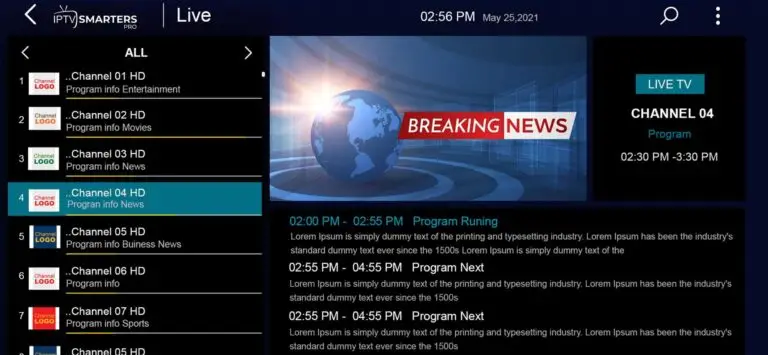 telecharger 26 live Tv category with epg
